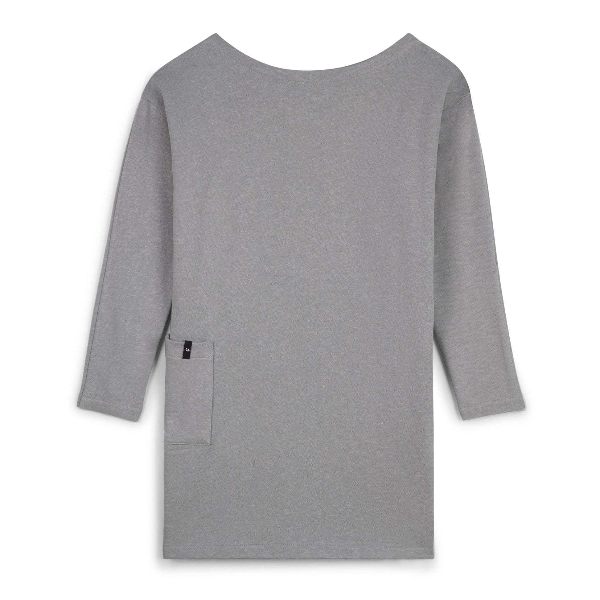 Robe col bateau grise