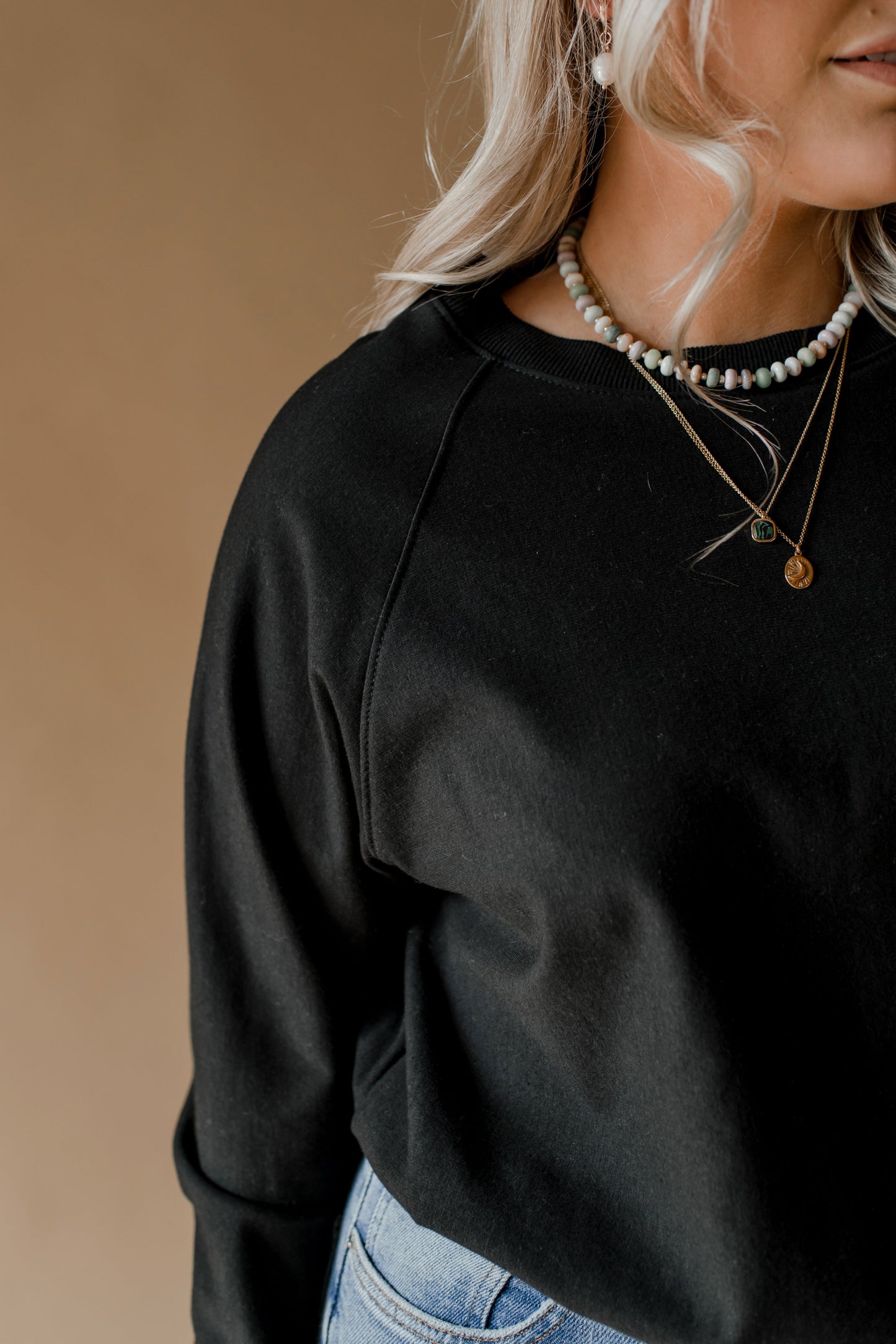 Chandail raglan élastique