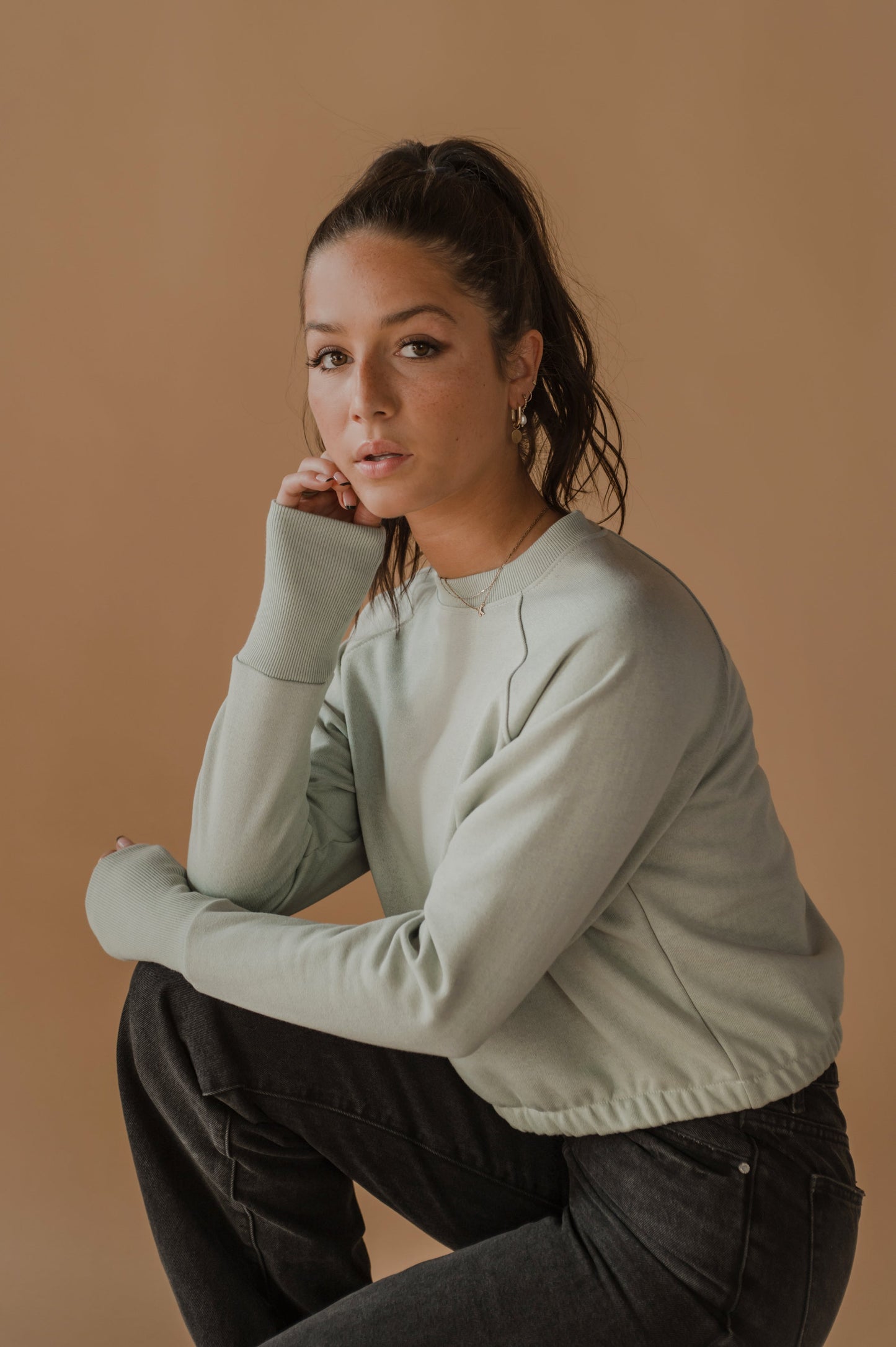 Chandail raglan élastique