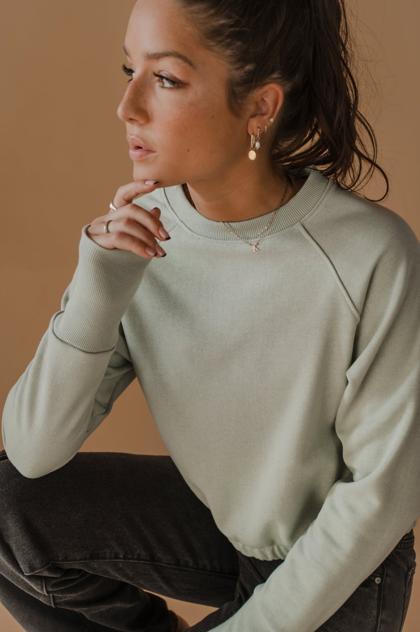 Chandail raglan élastique
