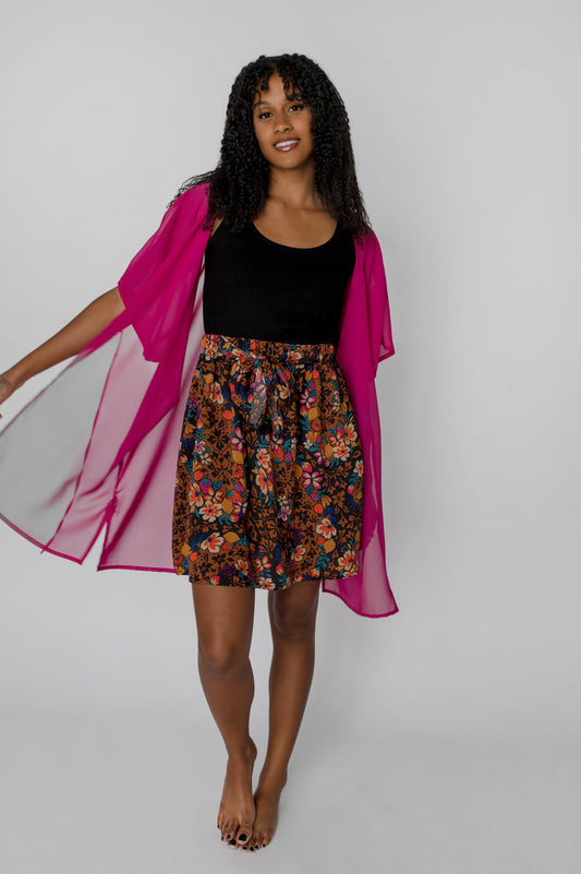 Kimono Chiffon, Fuchsia