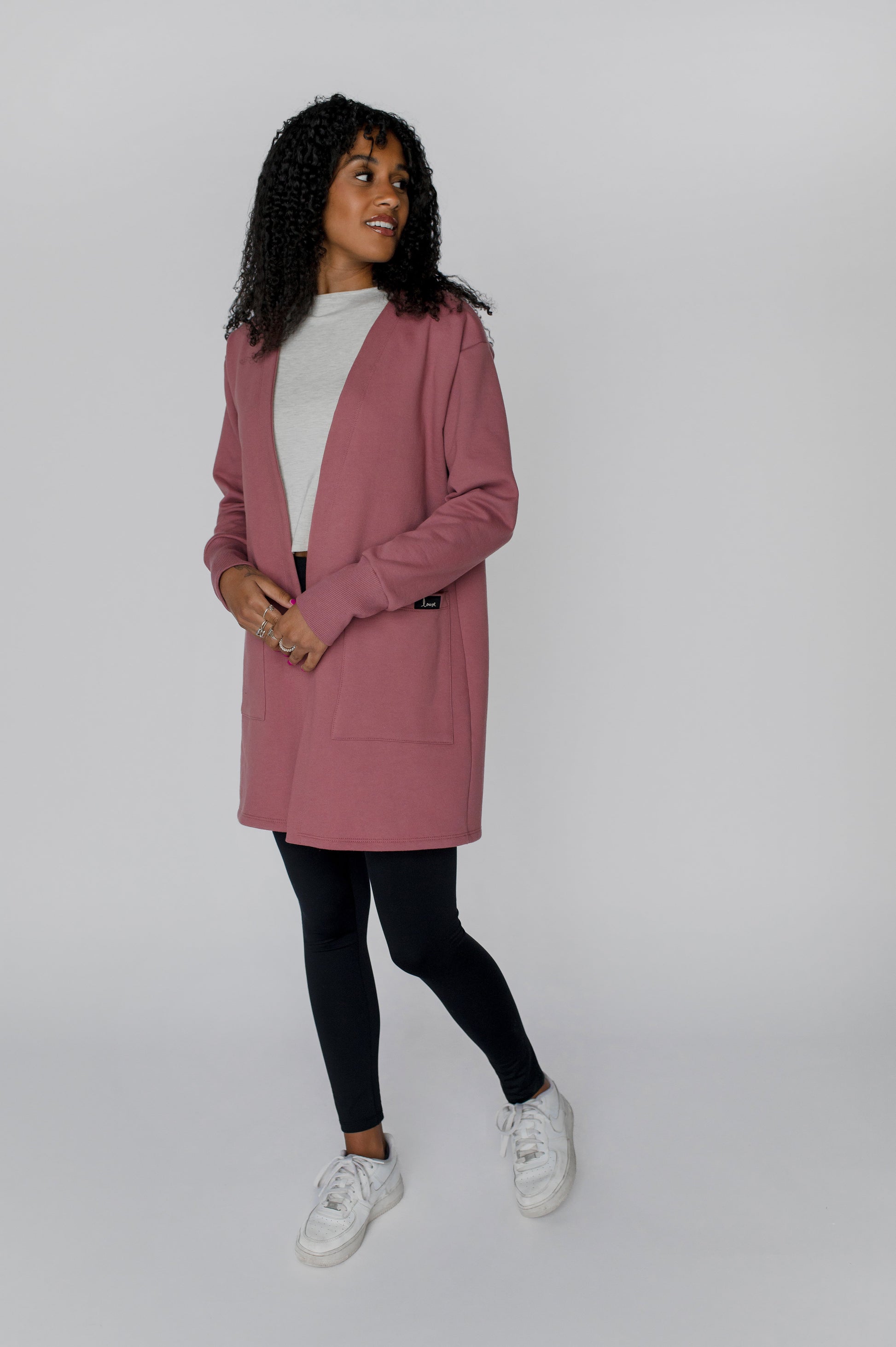 Cardigan ouaté marsala