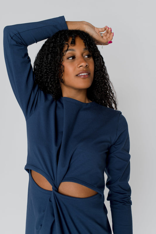 Robe à Manches Longues Twisted