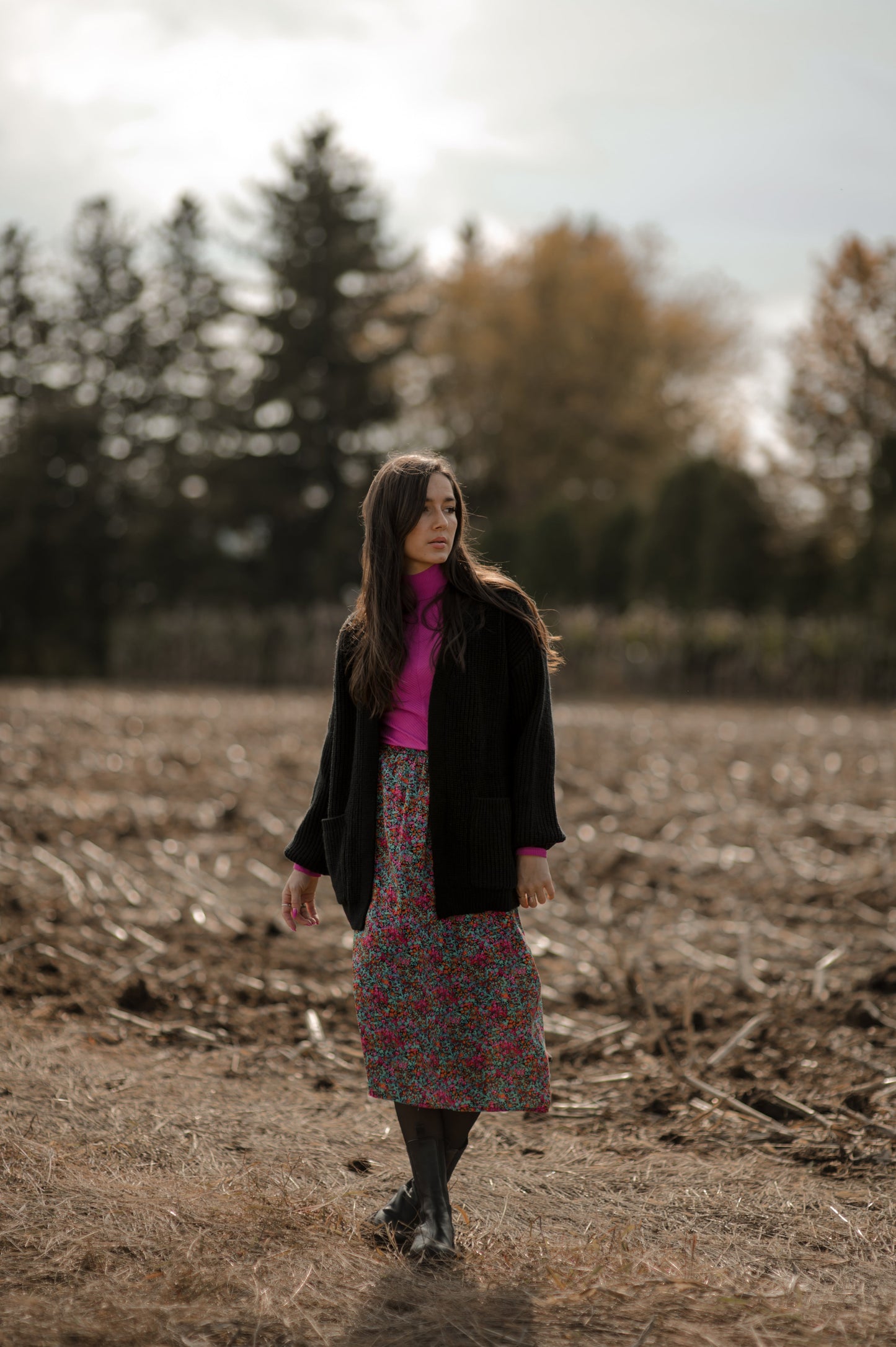 Jupe Floral midi