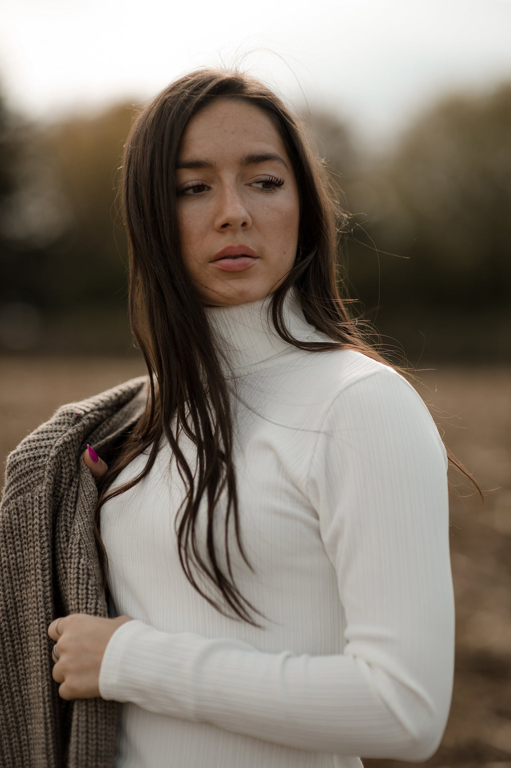 Col roulé Artemis blanc
