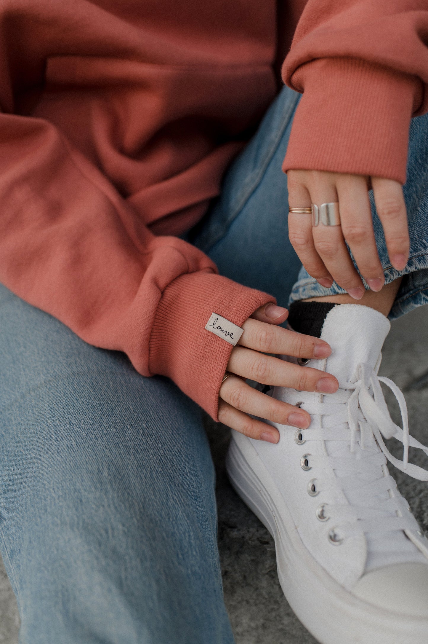 Hoodie "Boyfriend" Marsala