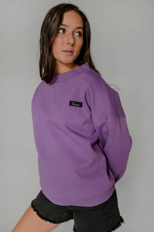 Crewneck Louve violet