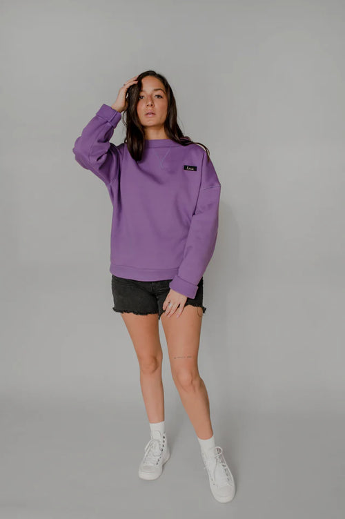 Crewneck Louve violet