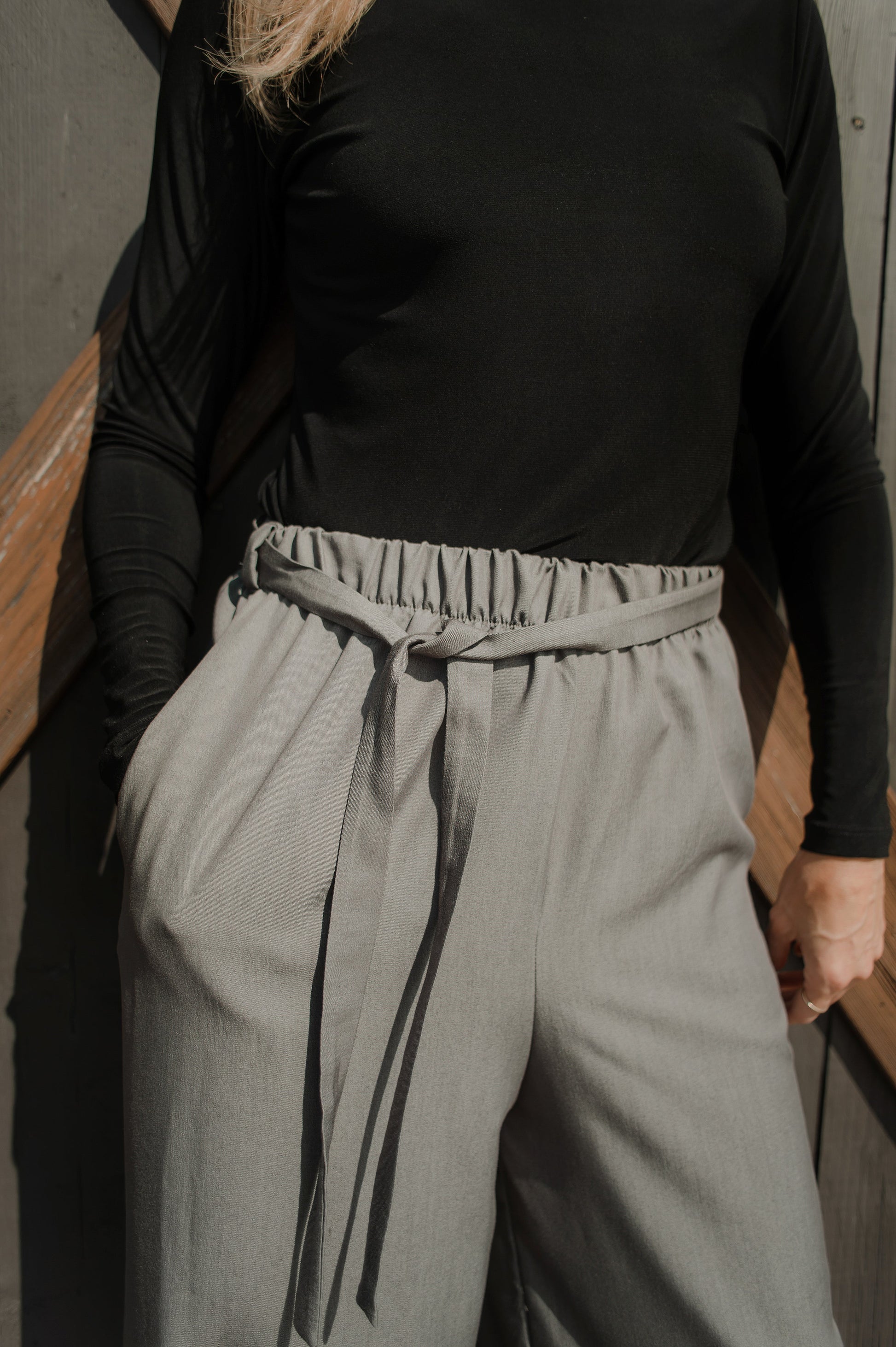 Pantalon jambes larges