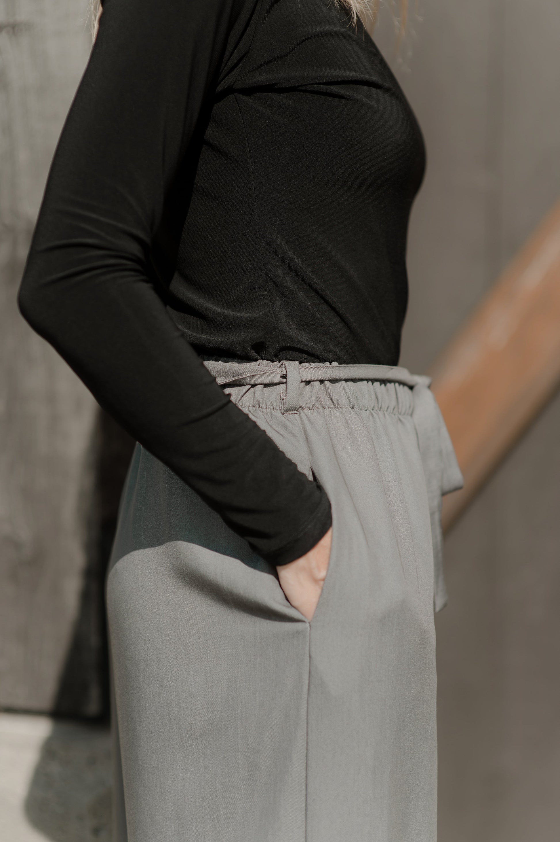 Pantalon jambes larges