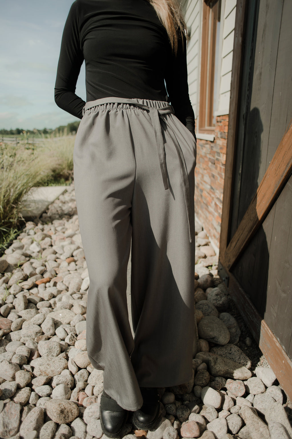 Pantalon jambes larges