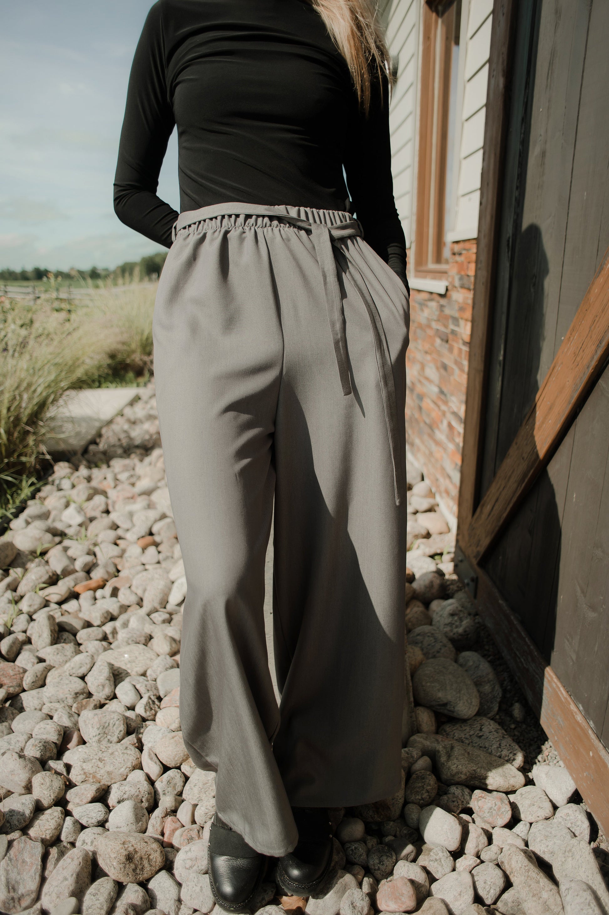 Pantalon jambes larges