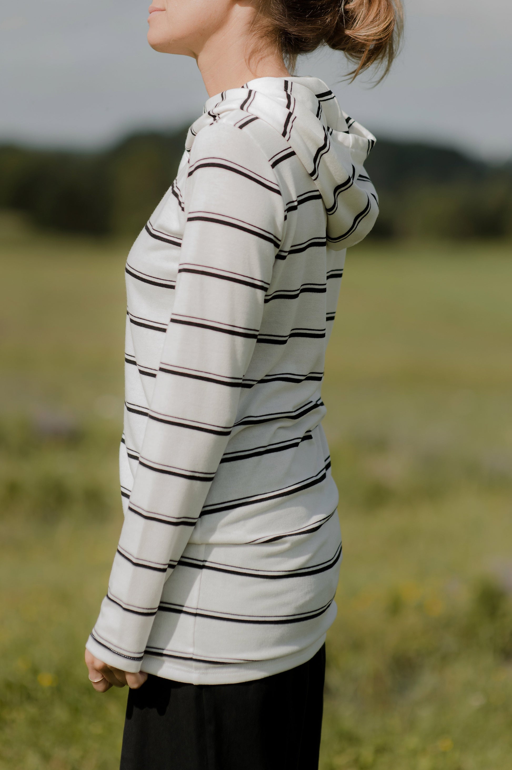 Tunique splendide à rayures