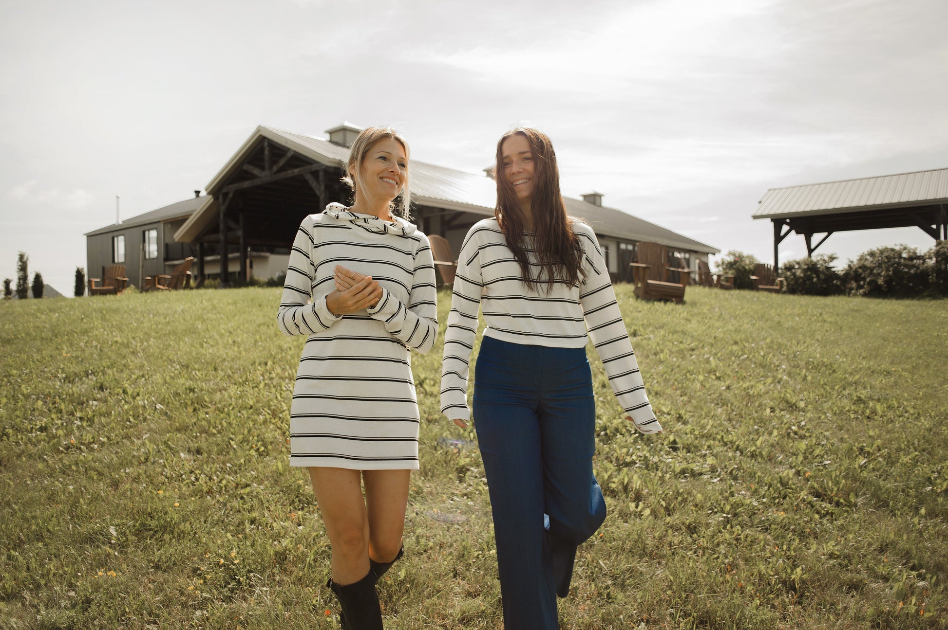 Tunique splendide à rayures