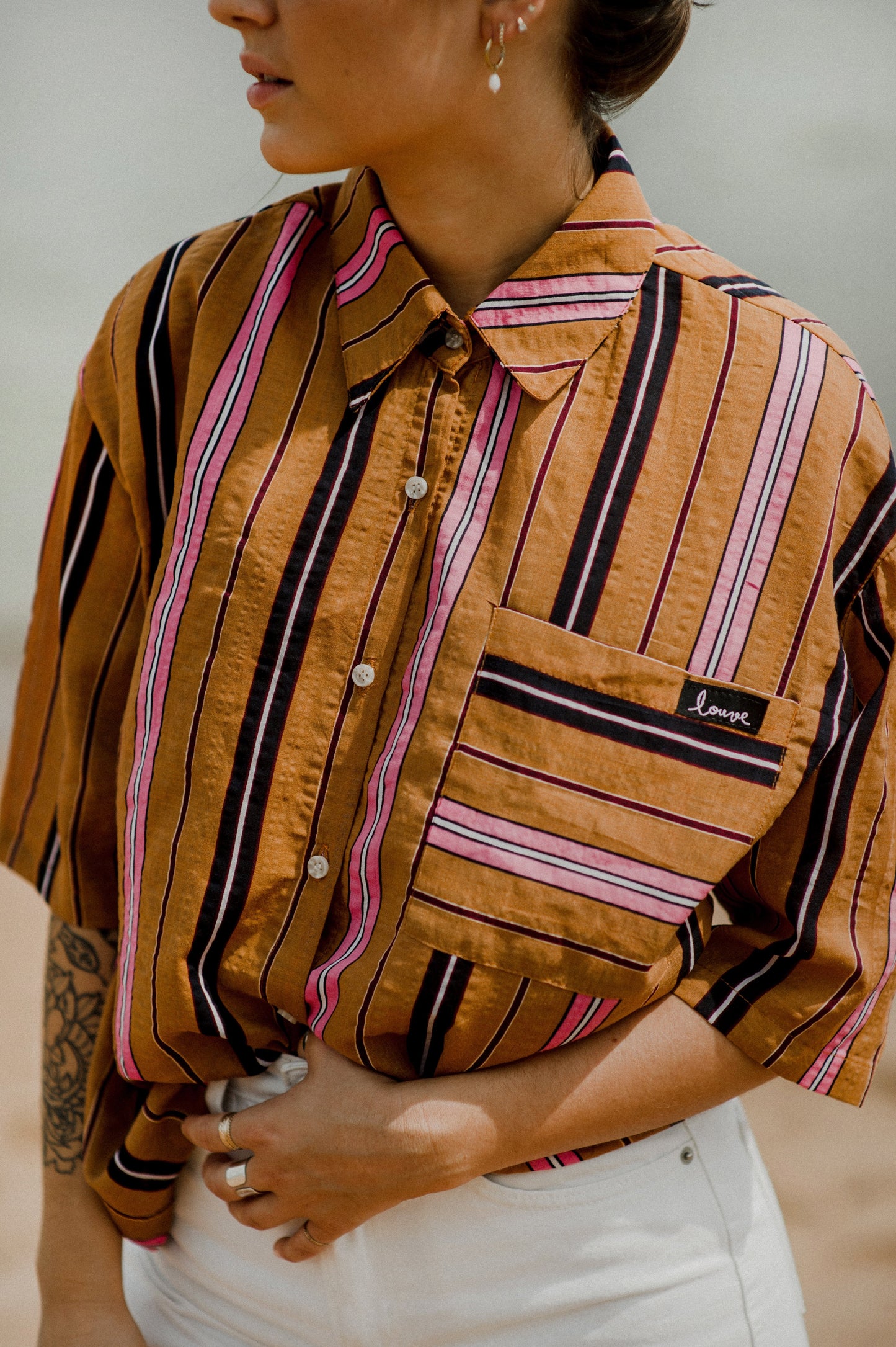 Chemise Boutonnée Rayée