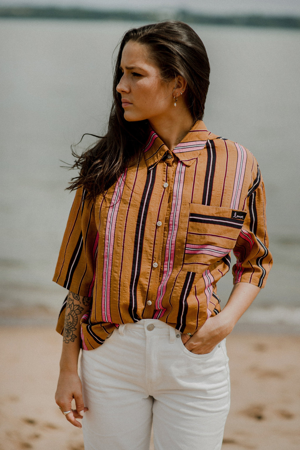 Chemise Boutonnée Rayée