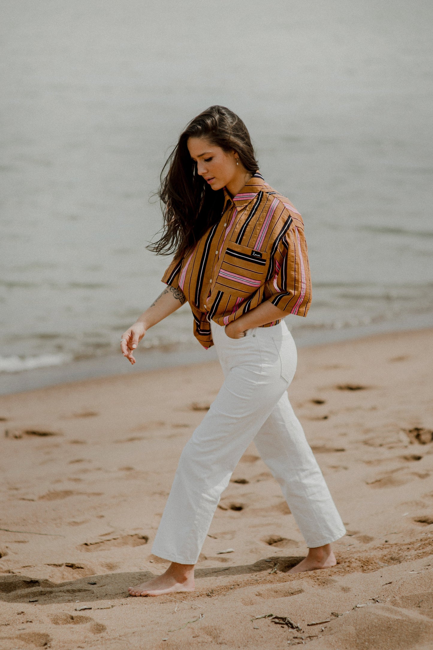 Chemise Boutonnée Rayée