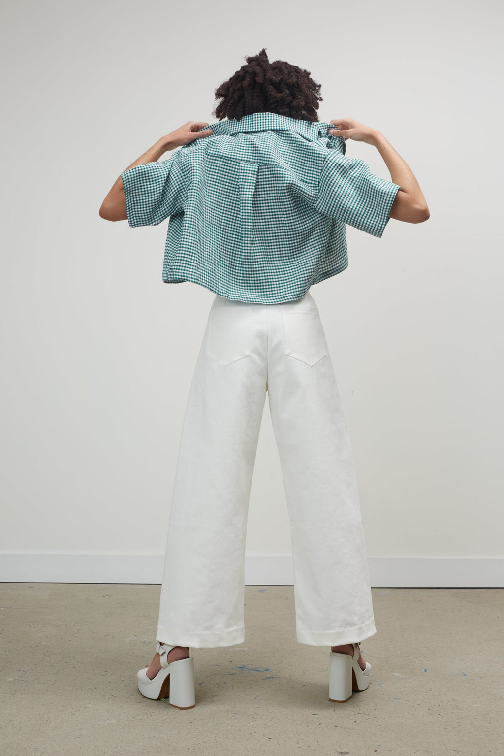 Blouse Séville Gingham aloes