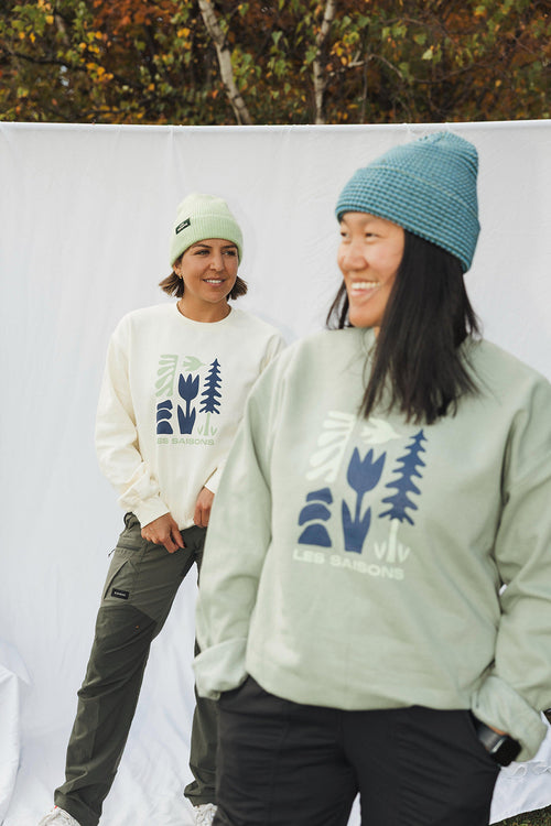 Chandail Crewneck vert - Les Saisons