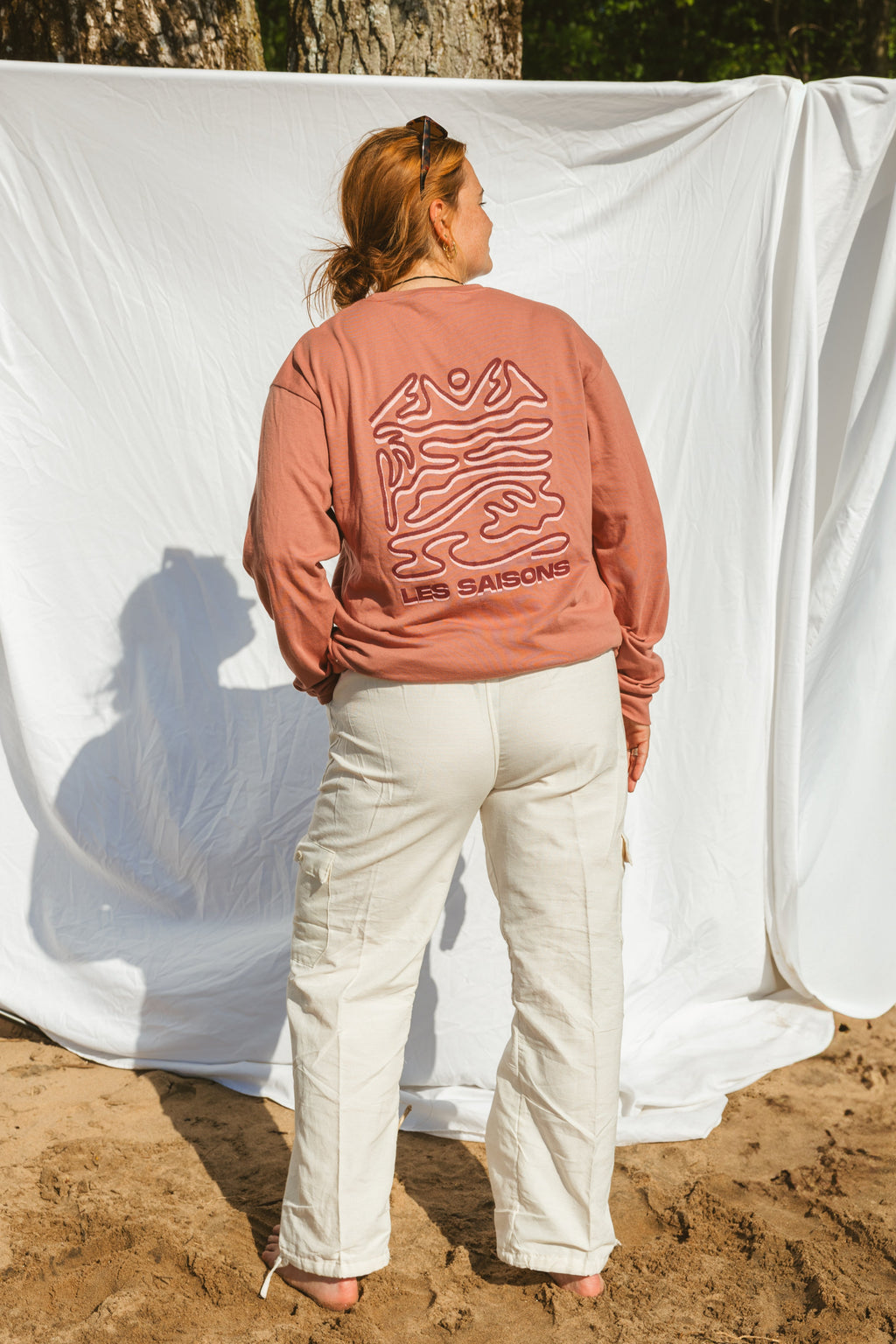 Pantalon cargo en coton - Les Saisons