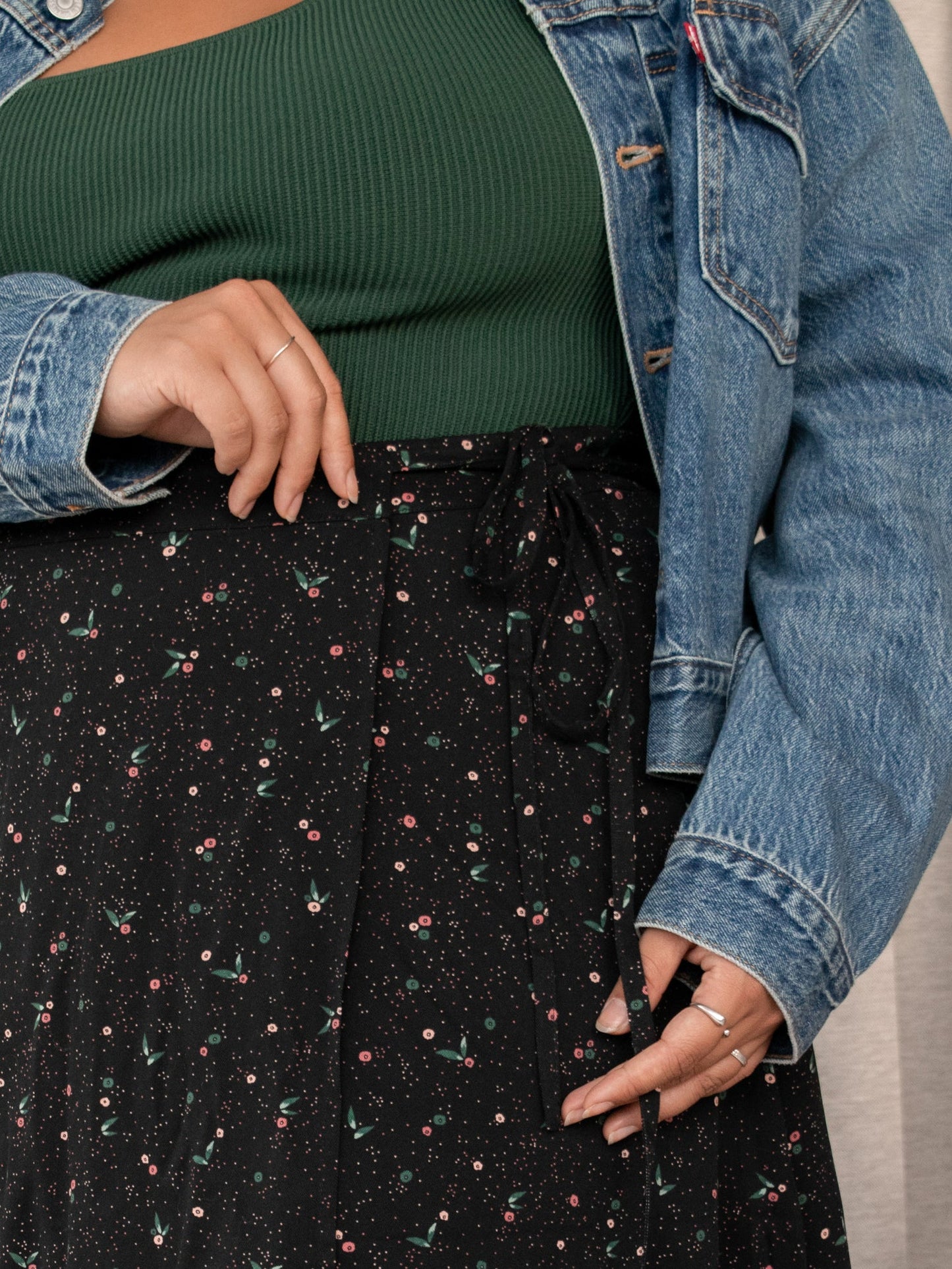 Jupe Eco Mini Twill Wrap