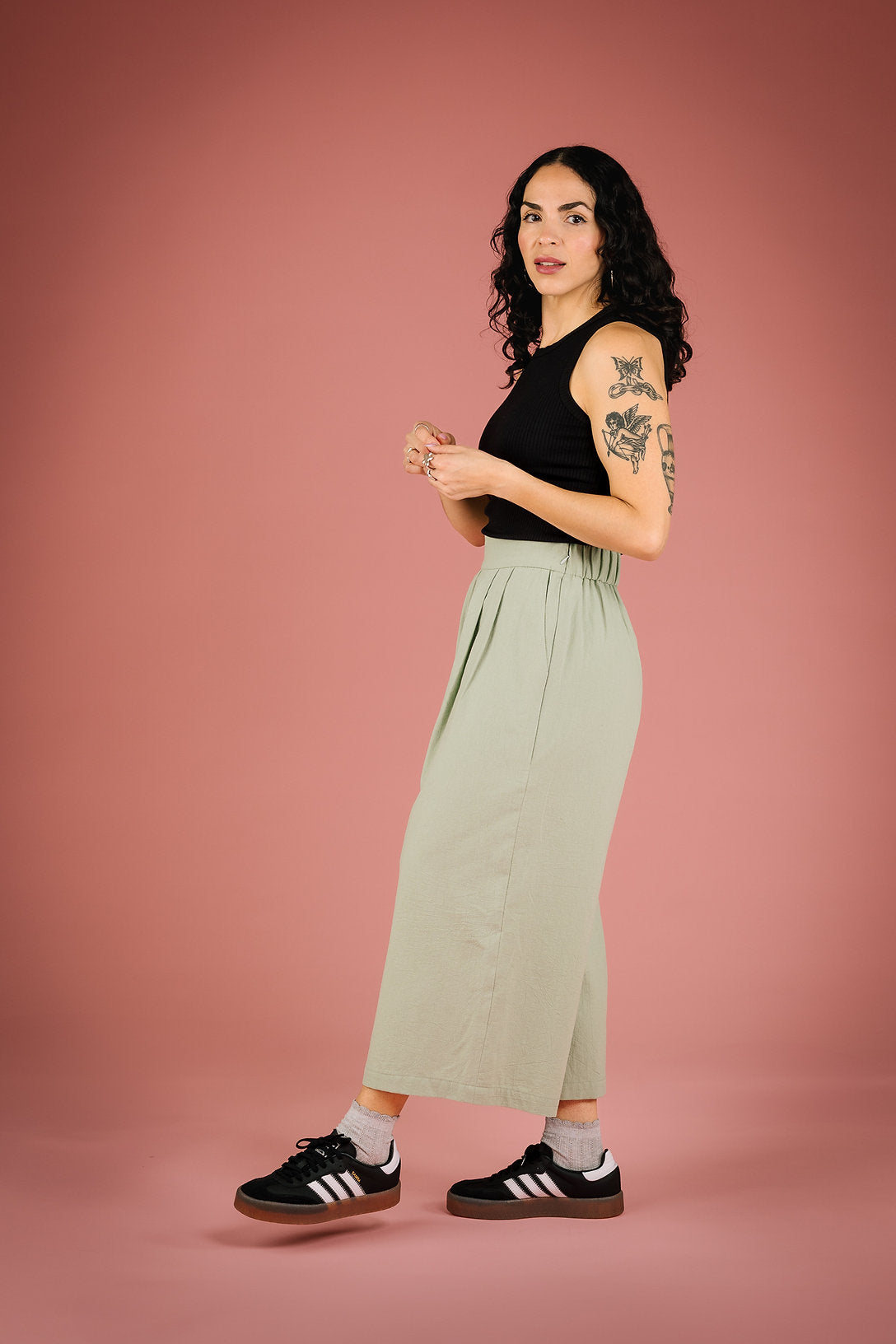Pantalon Paloma 7/8 sauge
