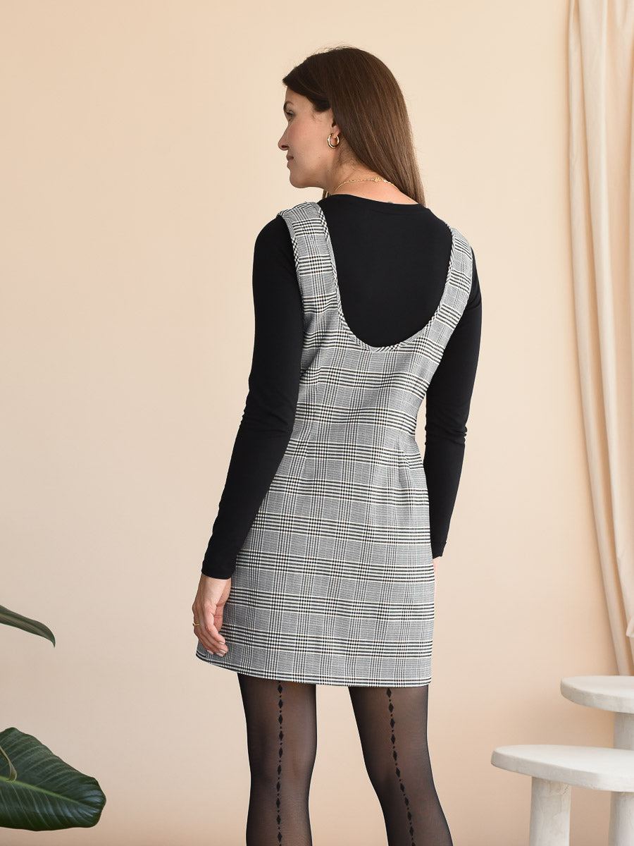 Robe à carreaux olive Penny