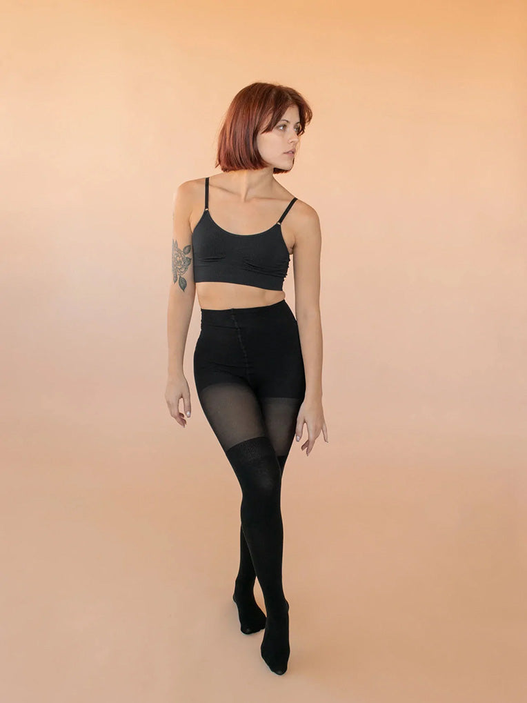 Collants Chauds OTK Noirs Écologiques