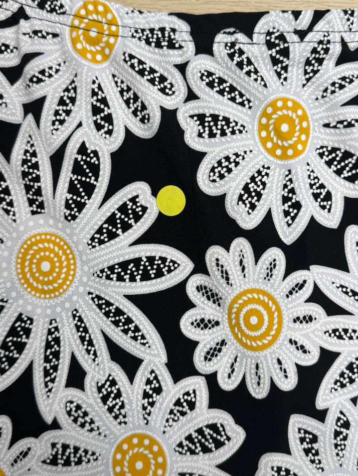 Jupe 7/8 fiesta Marguerites blanc
