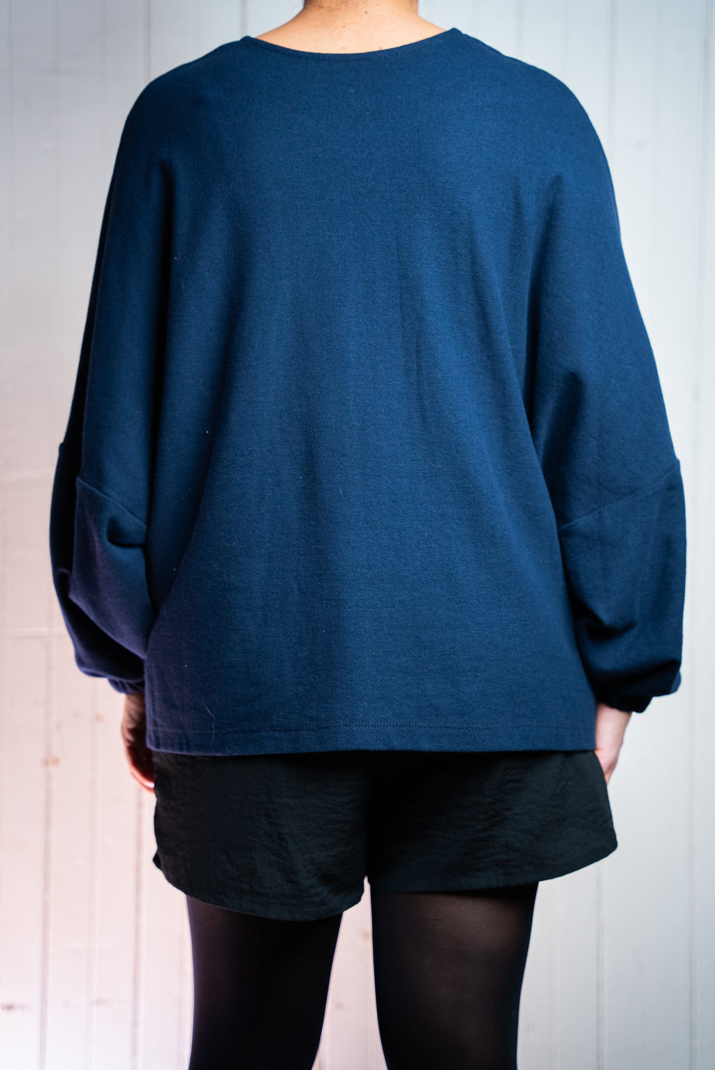 Haut manche chauve-souris - Bleu marine