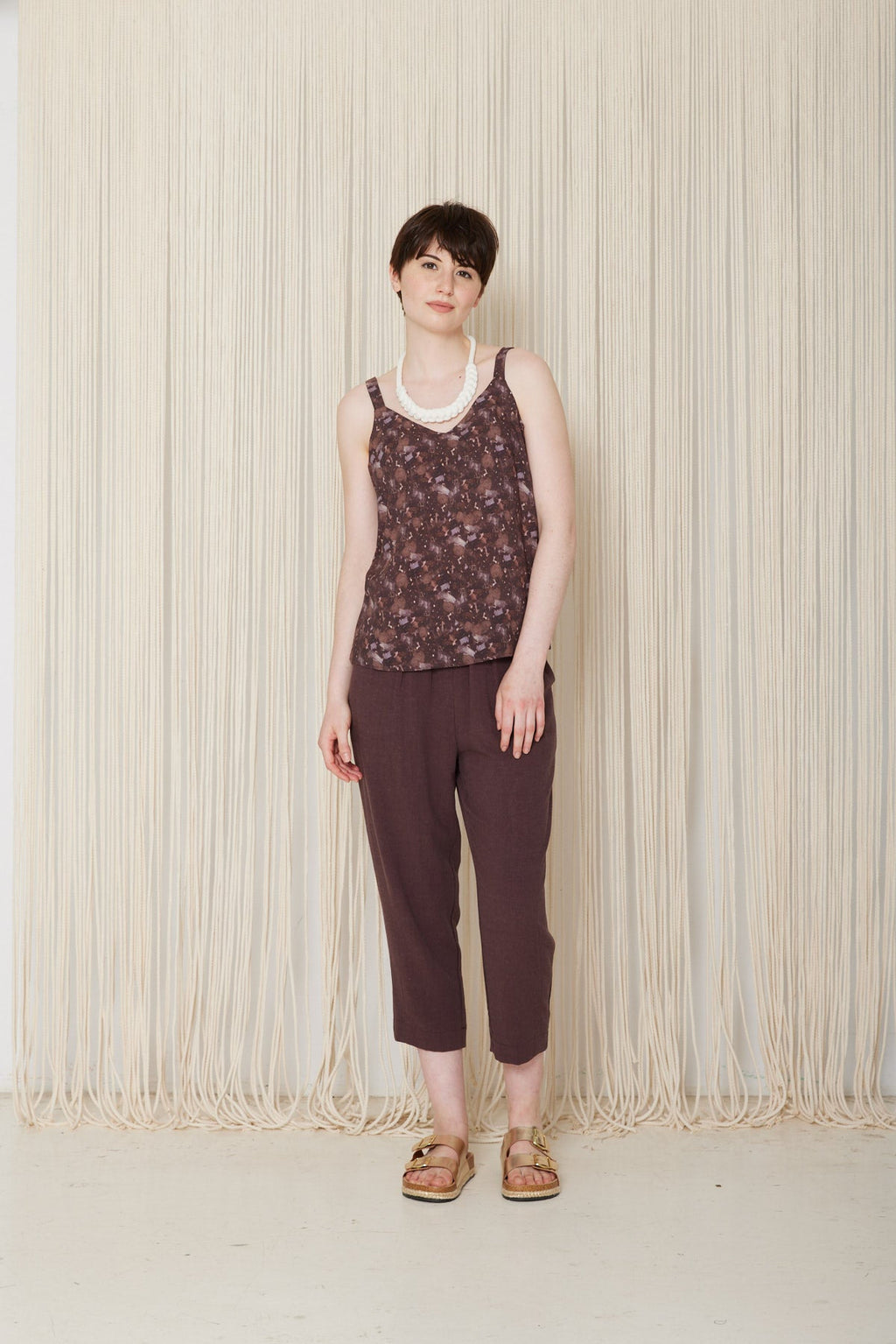 Camisole VÉRONIQUE Flora cassis