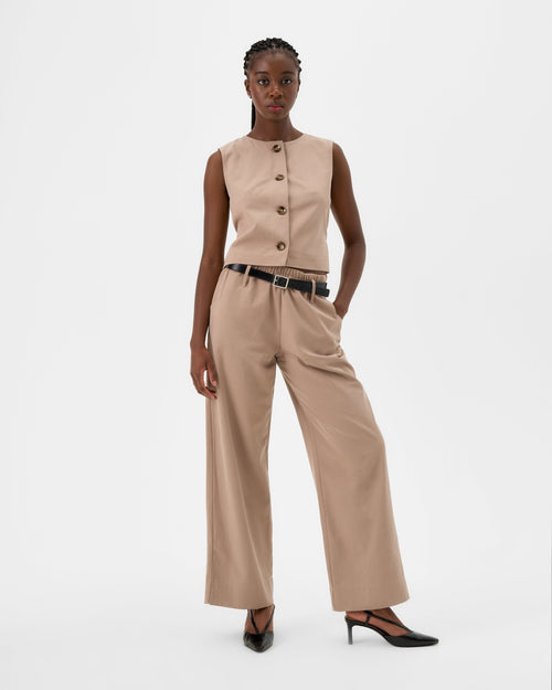 Pantalon classique - beige