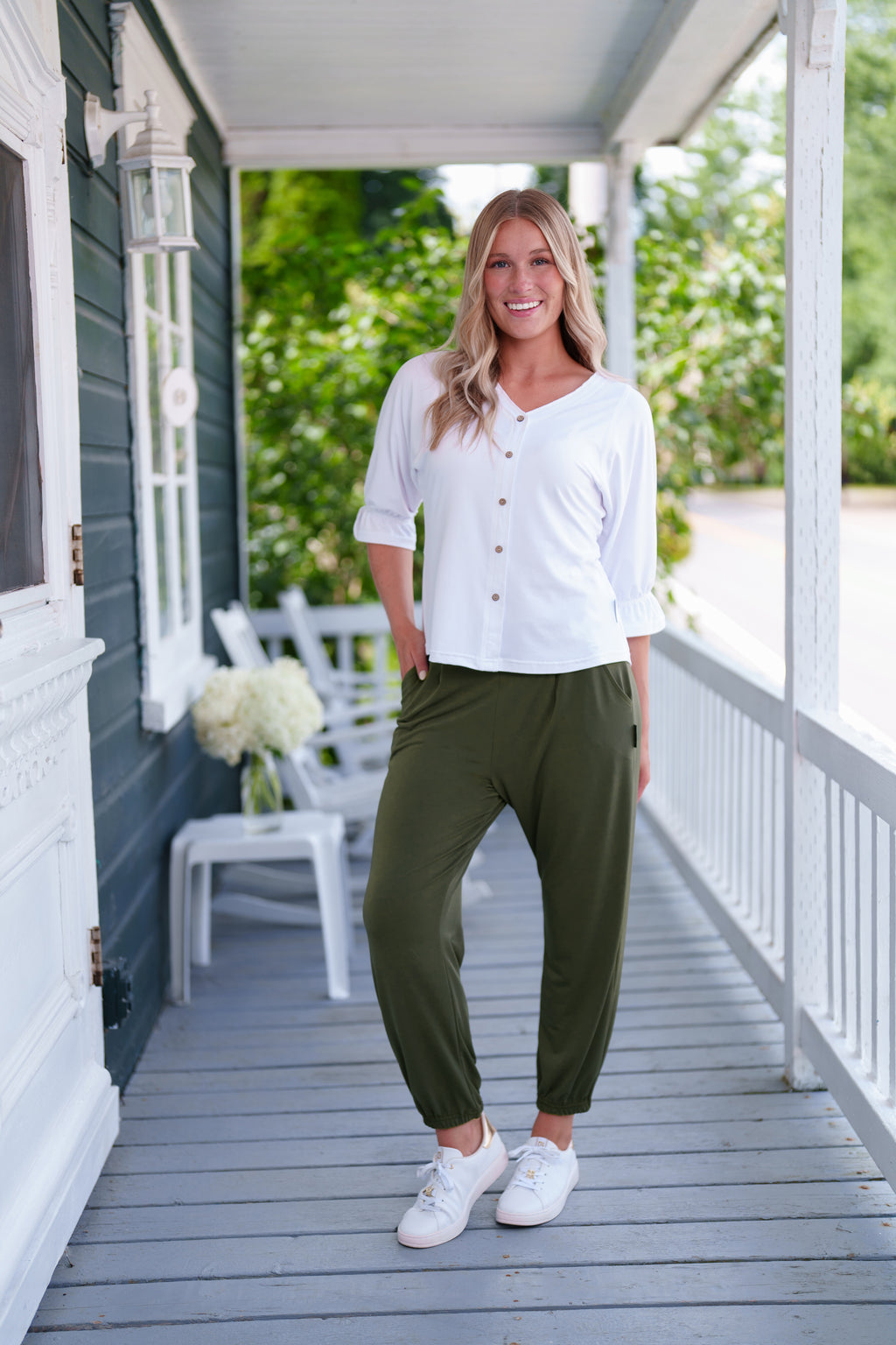 Blouse tonique Blanc