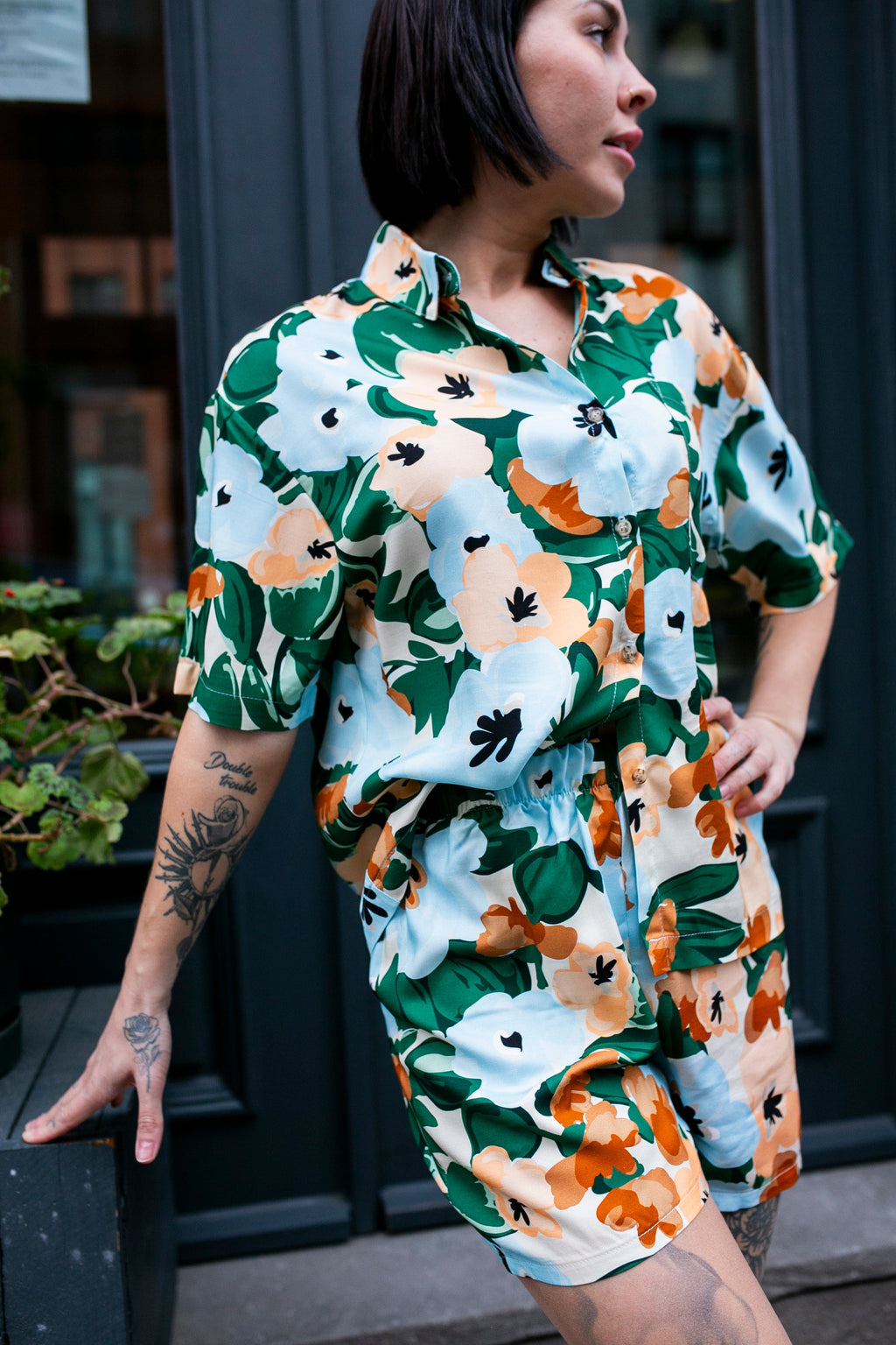 Chemise d'été à manches courtes