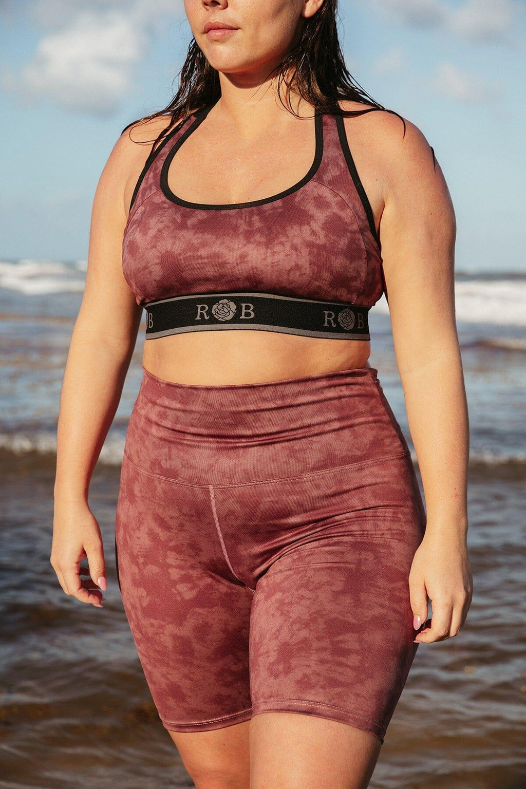 Bike short divin Tie Dye Rose Buddha Pink Goddess
