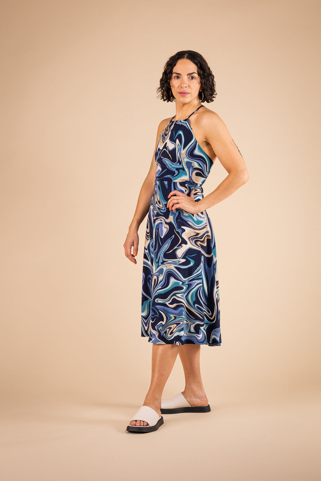 Robe soleil Saint-Tropez bleu - Vue 1