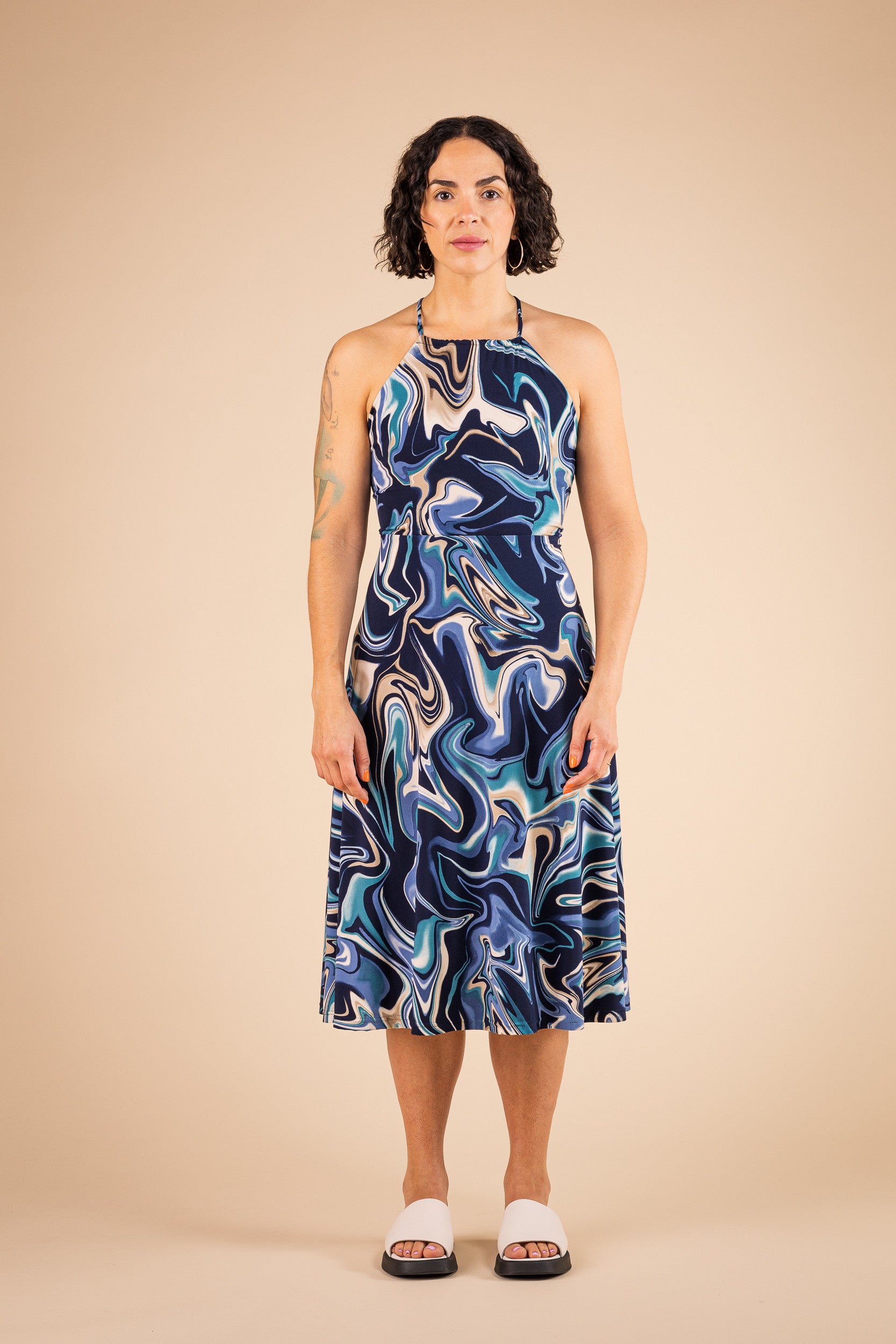 Robe soleil Saint-Tropez bleu - Vue 5