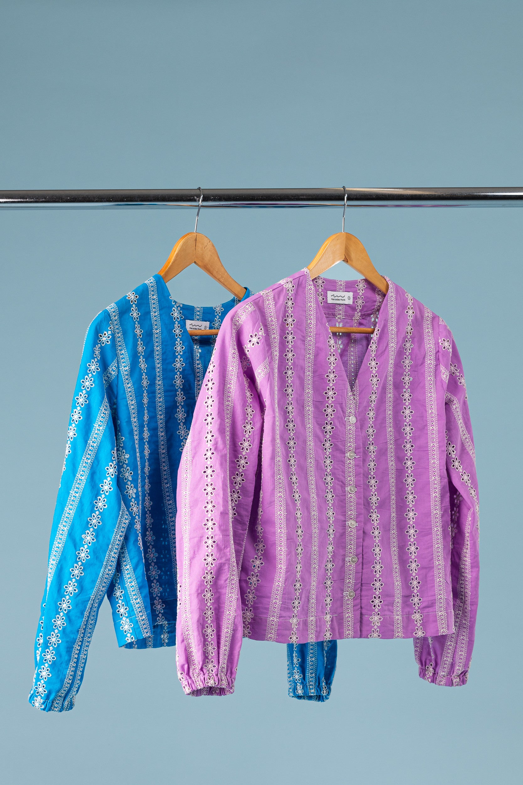 Chemise Corfu lilas - Vue 2