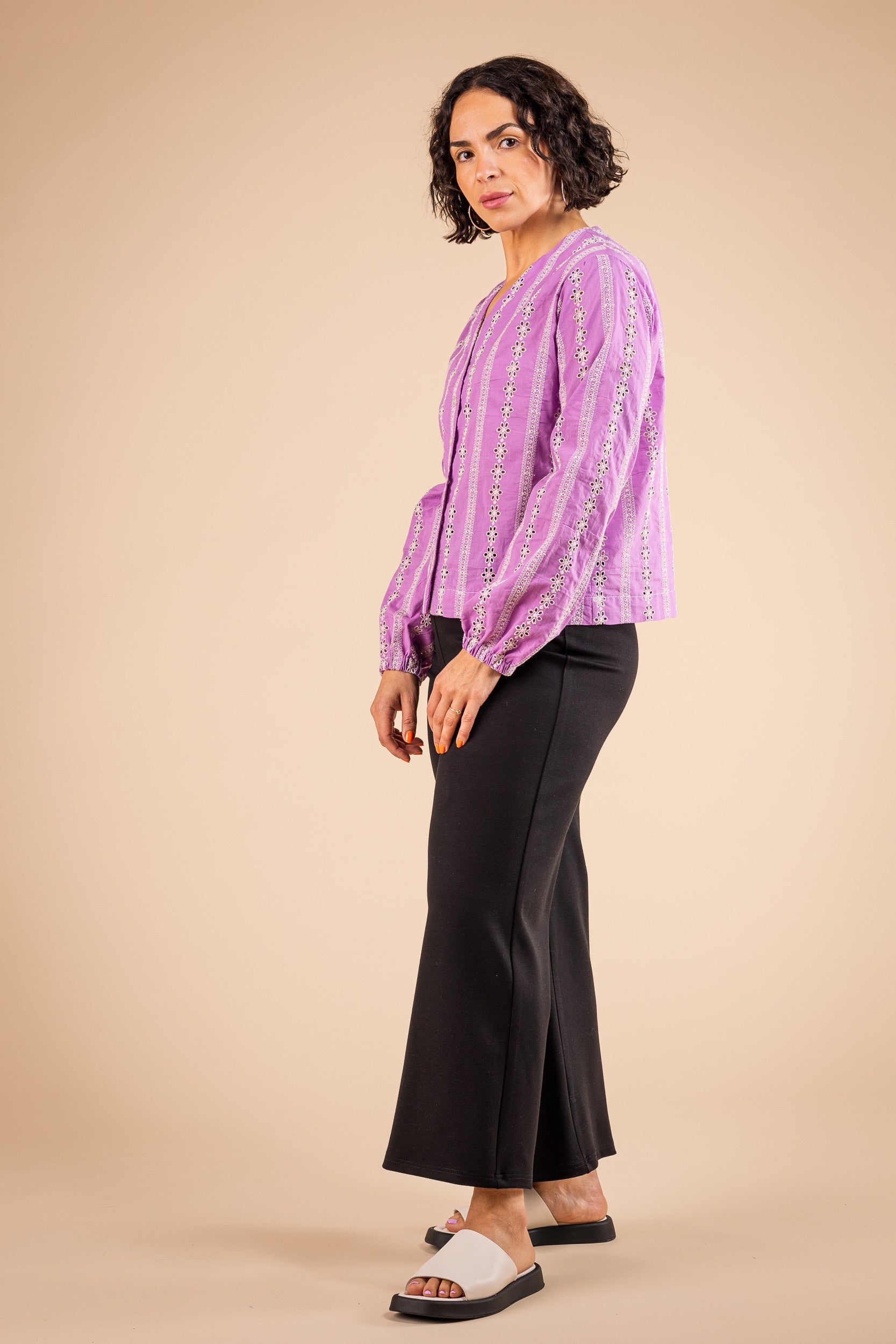 Chemise Corfu lilas - Vue 5