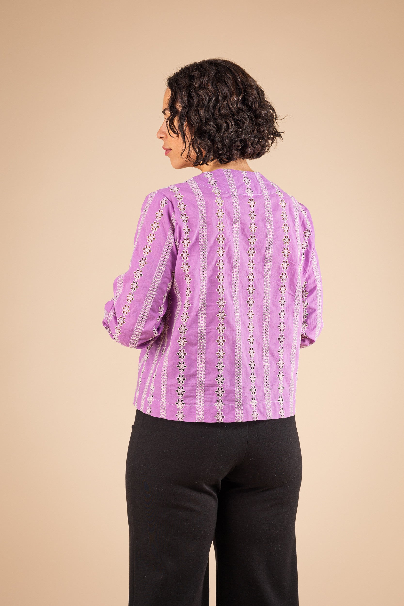 Chemise Corfu lilas - Vue 3