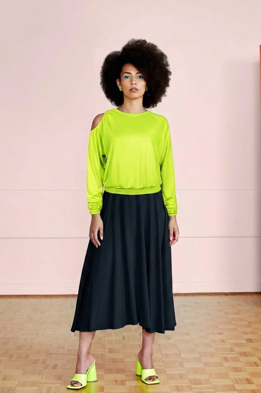 Haut Gertrude - Electric lime, vue 2