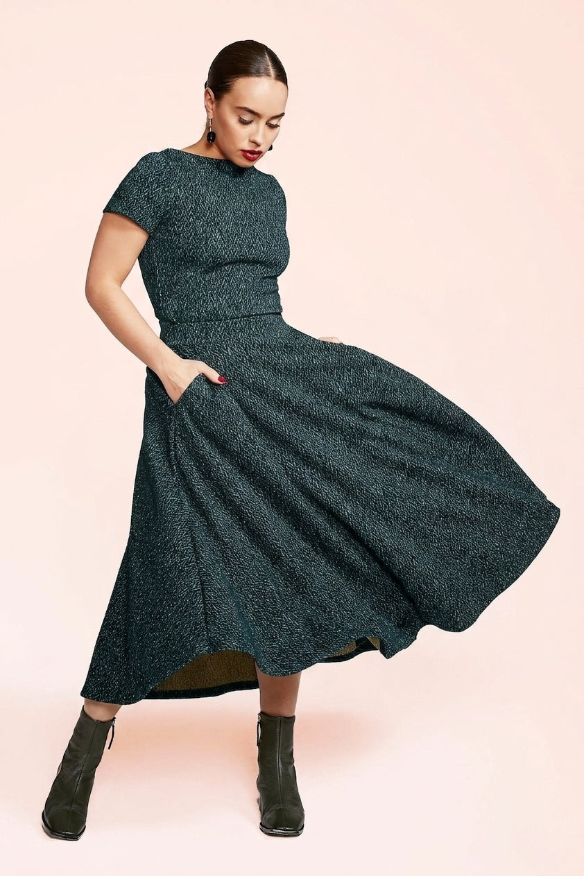 Jupe Hasna - Sarcelle