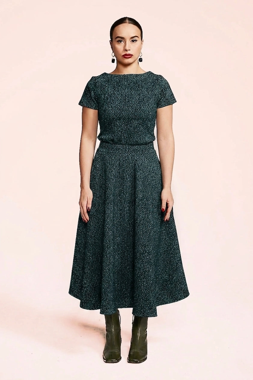 Jupe Hasna - Sarcelle