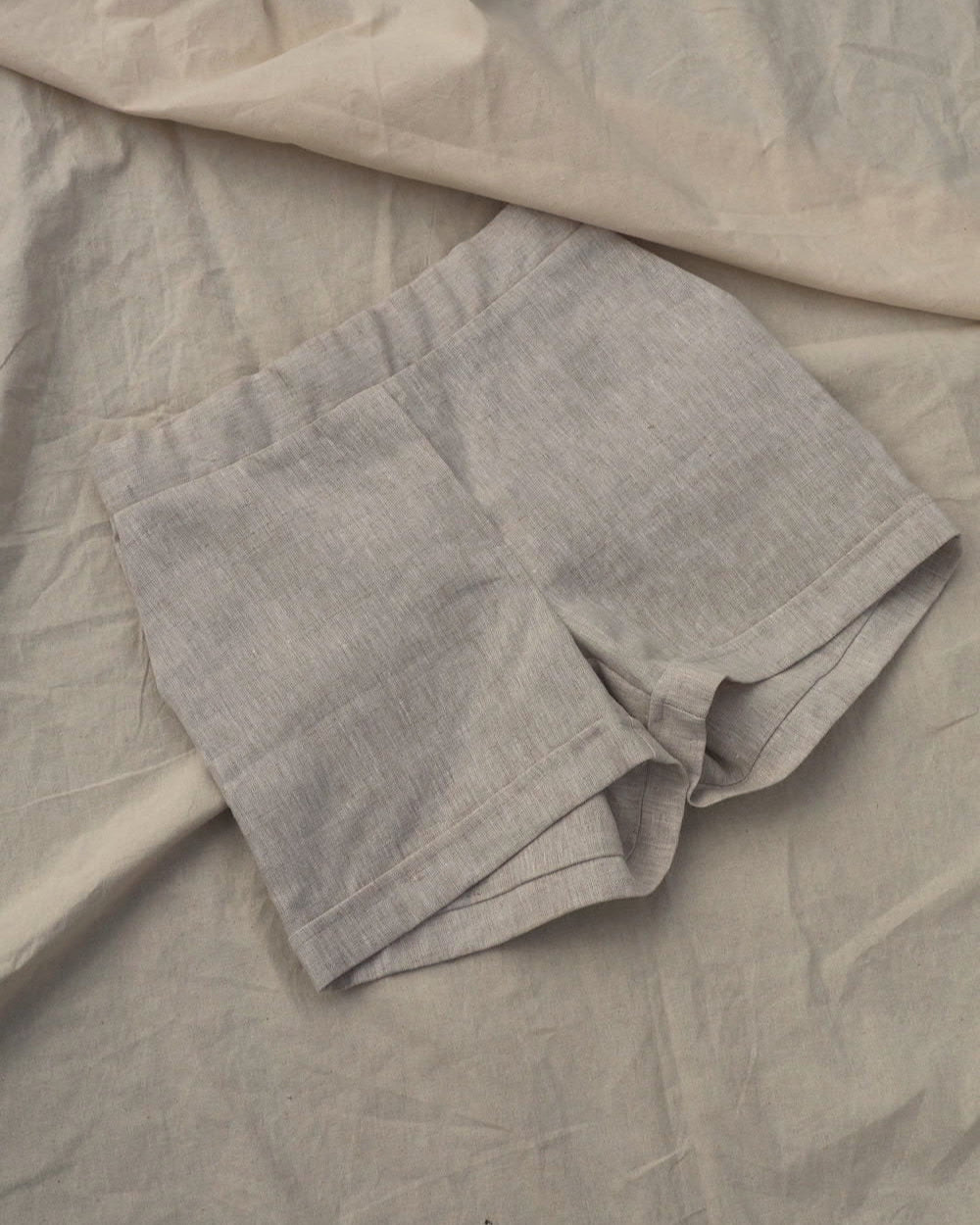 Short de lin naturel