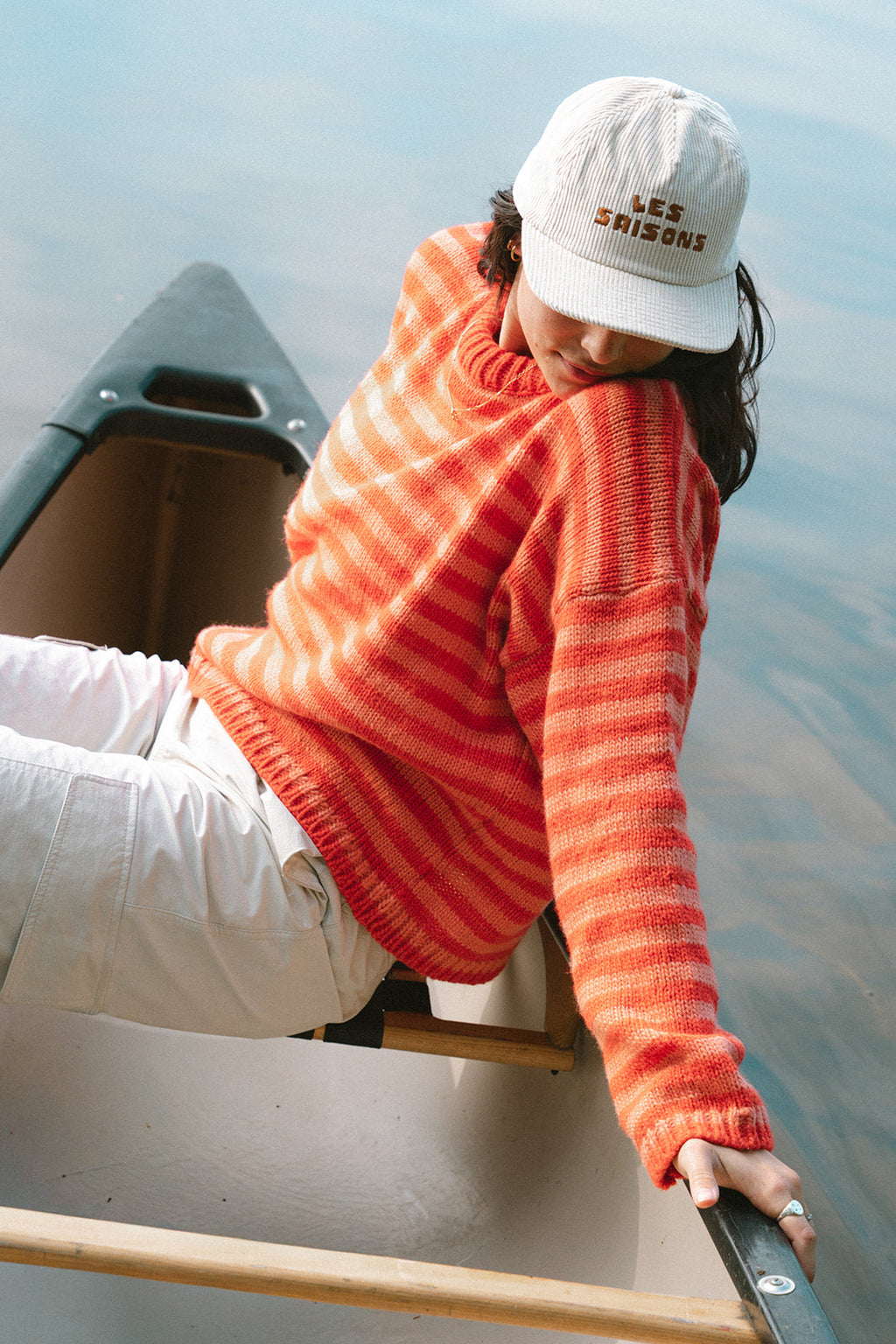 Chandail en laine à rayures - Les Saisons