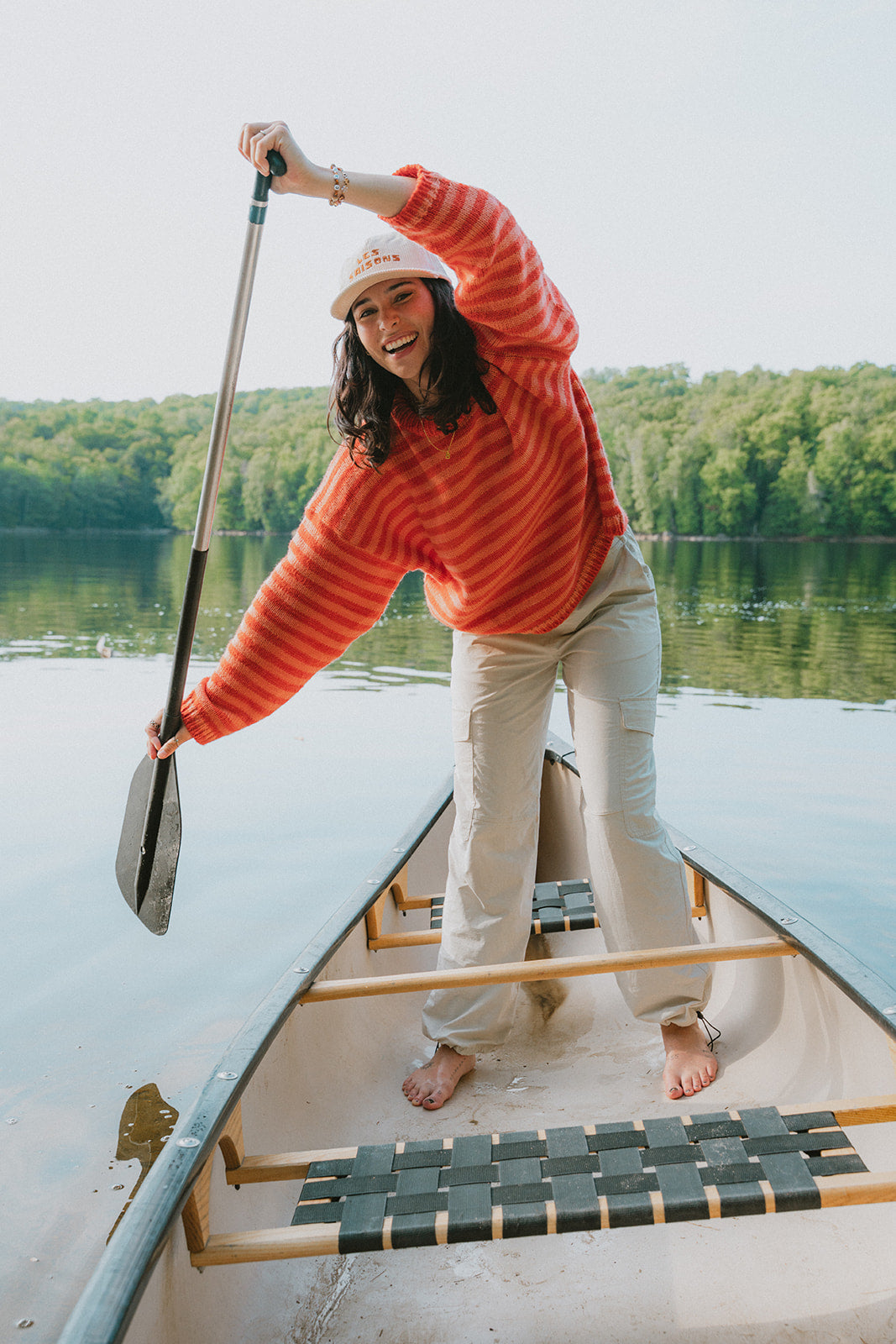 Chandail en laine à rayures - Les Saisons
