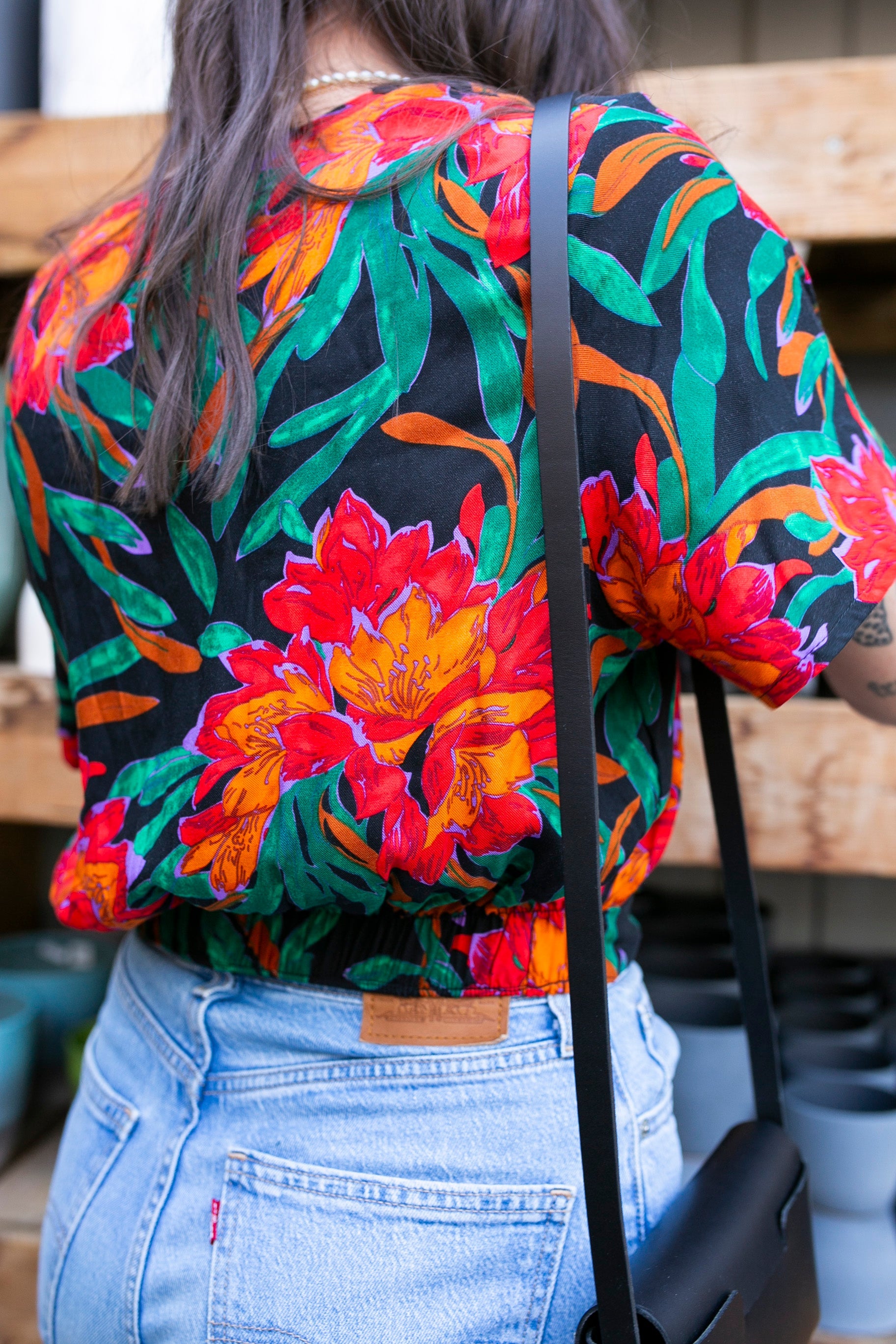 Haut fleuri Linda