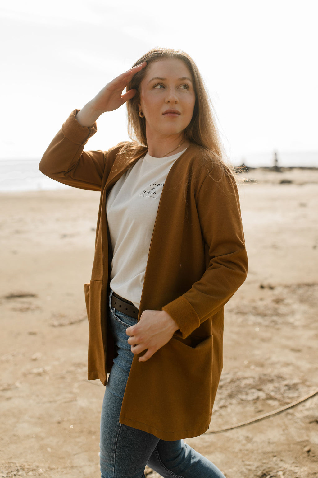 Cardigan Amor camel