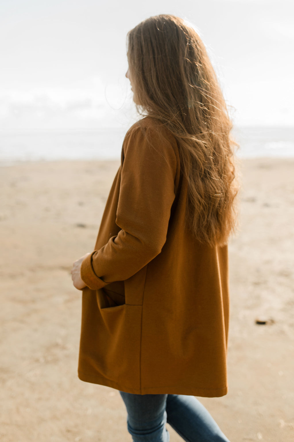 Cardigan Amor camel