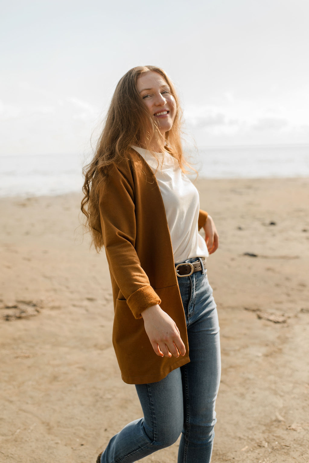 Cardigan Amor camel